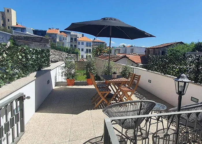 Terrace Bliss With Ac Downtown 아파트 포르투